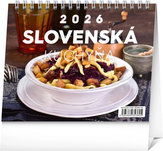 Calendrier de bureau Cuisine slovaque 2026