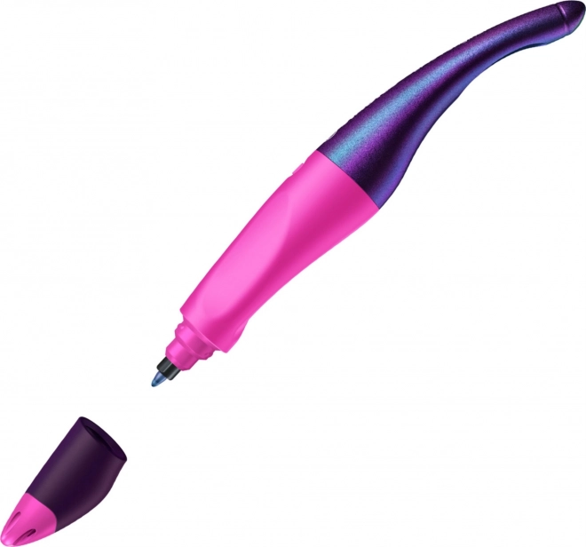 STABILO EASYoriginal roller pour gauchers holographique rose