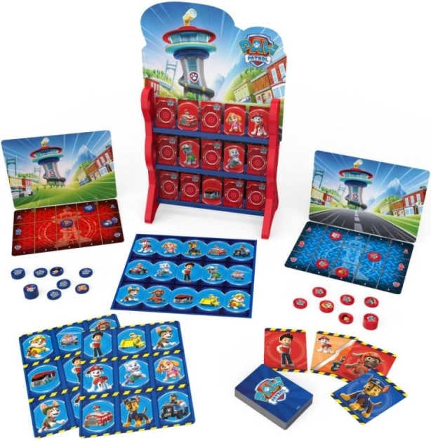 Jeu de société Tour de contrôle PAT' PATROUILLE – coffret de 8 jeux classiques