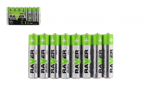 Pile RAVER LR03/AAA 1,5 V alcaline ultra 8pcs en film