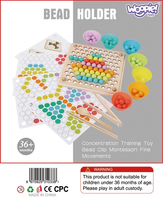 Boules colorées mosaïque Montessori Woopie