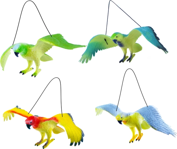Perroquet suspendu avec son, 4 modèles, 12 × 30 cm