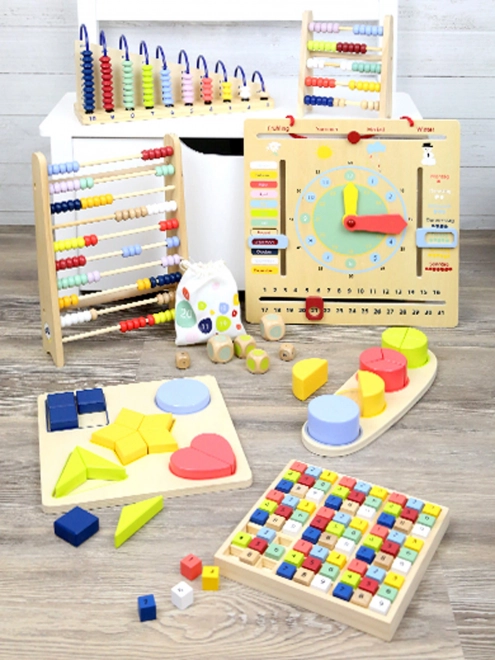 Tableau éducatif Small Foot coloré fractions