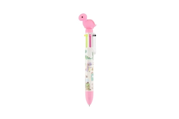 Stylo six couleurs avec motif dinosaure