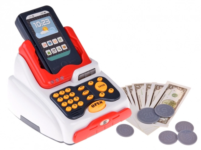 Ensemble caisse enregistreuse pour enfants avec terminal et scanner