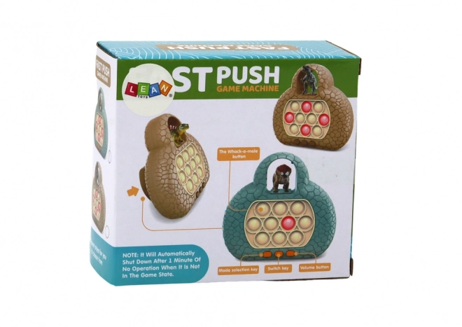 Jeu d'arcade Pop It Dinosaur sur console 4 modes de jeu Couleur verte