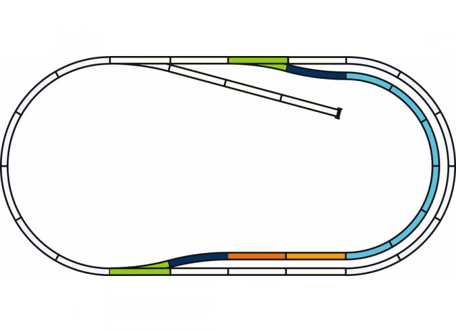 Piko Ensemble de rails avec base - Voie parallèle