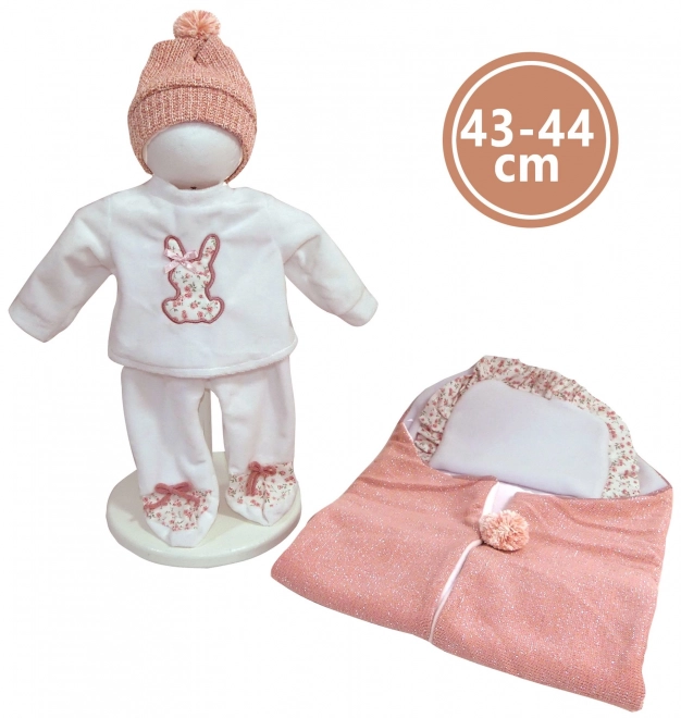 Poupée bébé réaliste avec sons et corps doux 44 cm