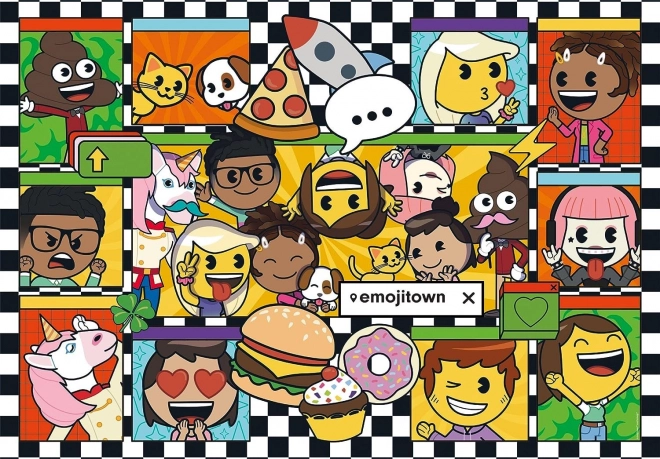 Puzzle Emoji Town 180 pièces CLEMENTONI