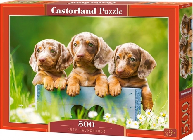 Puzzle 500 pièces Teckels adorables