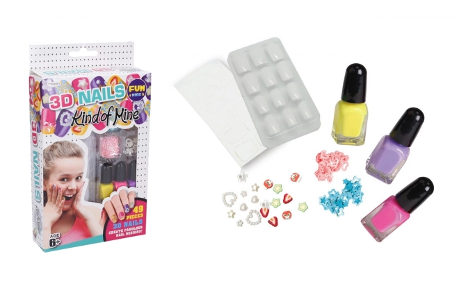 Set d'ongles 3D