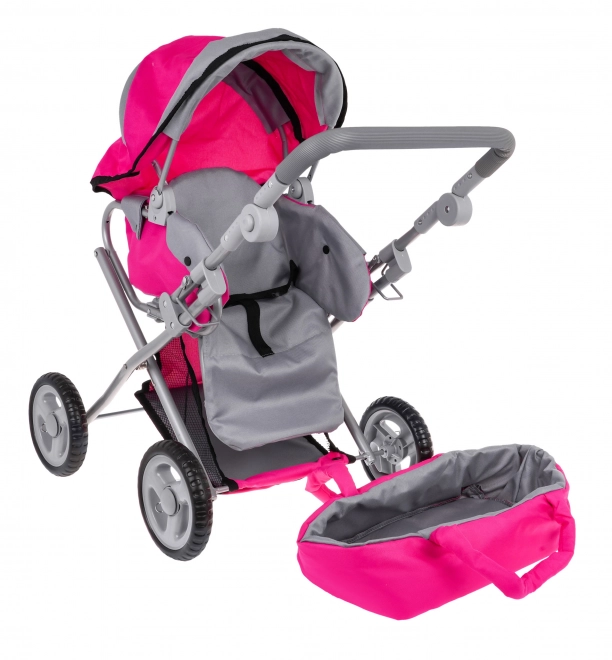 Poussette rose 2 en 1