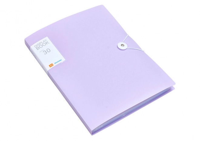 Chemise en plastique violette A4 avec élastique