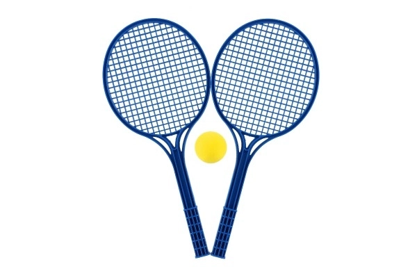 Tennis souple plastique coloré + balle 53cm en filet