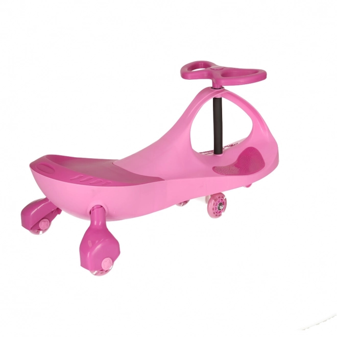 Draisienne enfant rose avec roues LED lumineuses