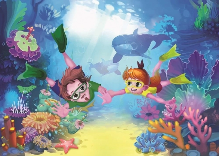 Puzzle Plongeurs 50 pièces