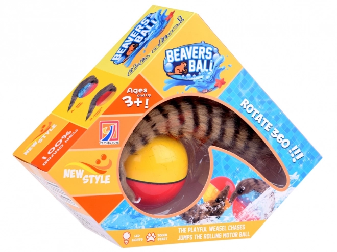 Boule avec queue poilue - Furet