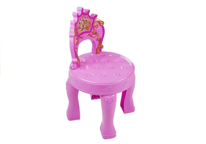 Coiffeuse avec chaise et accessoires
