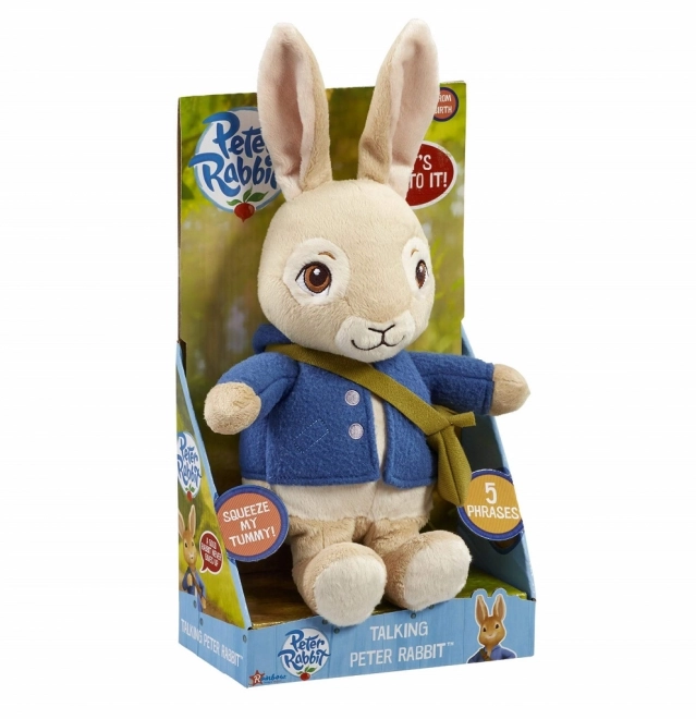 Rainbow Peluche parlante Lapin Pierre avec piles interchangeables