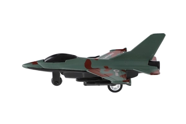 Avion de chasse coloré à rétro-friction