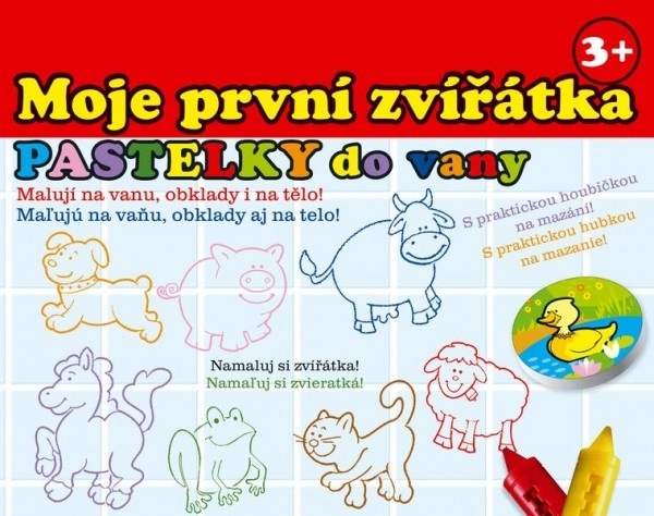Crayons de bain - Mes premiers animaux 10 pièces