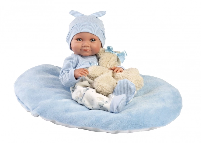 Llorens 73807 NOUVEAU-NÉ GARÇON - poupée réaliste bébé avec corps tout vinyle - 40 cm