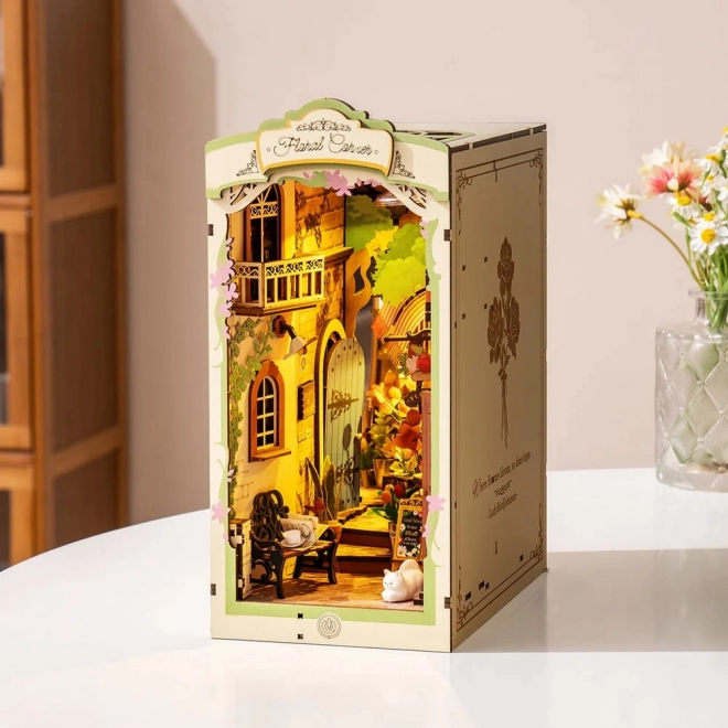 RoboTime Puzzle 3D Arrêt de Livres Coin Fleuri