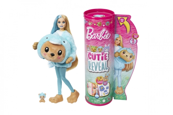 Poupée Barbie Cutie Reveal Teddy Bear - Dauphin