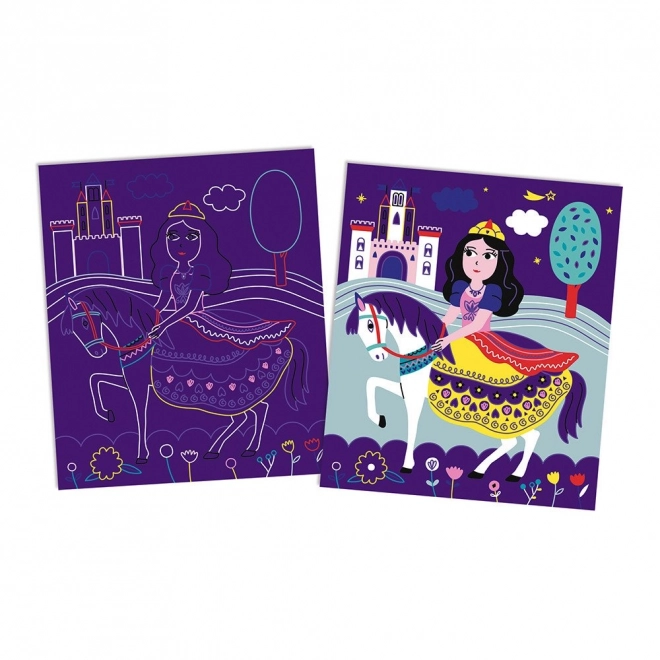 JANOD Images à gratter Princesses Maxi