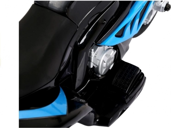 Moto à batterie BMW S1000RR trois-roues bleu