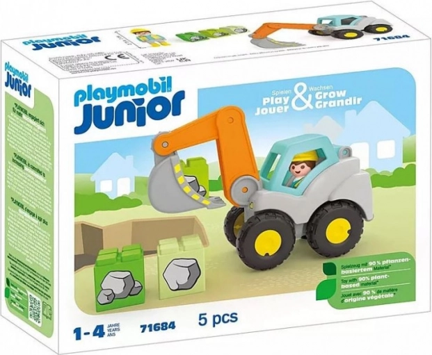 Playmobil Junior set de construction avec figurine – pelleteuse