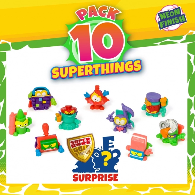 Figurine de collection SuperThings NeonPower - set de 10 pièces