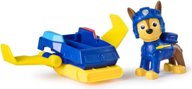 Figurine Chase avec aéroglisseur - La Pat' Patrouille