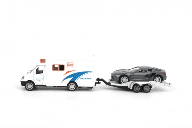 Petite voiture de course à inertie