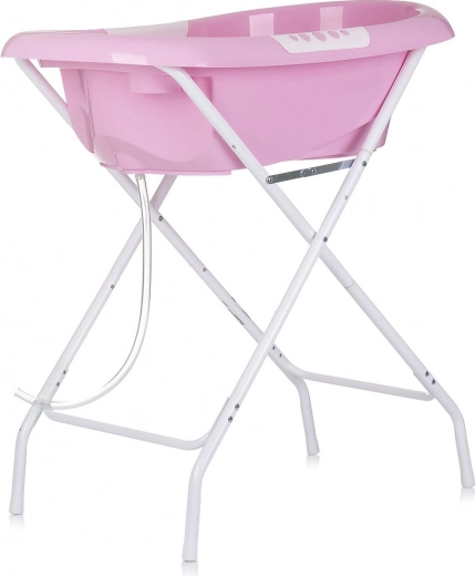 Baignoire pour bébé Chipolino Noemi avec support rose