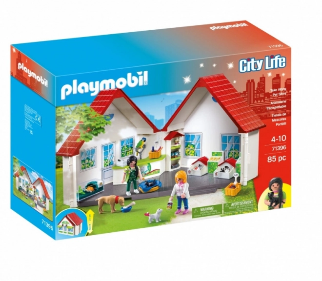 Ensemble de figurines City Life animalerie portable