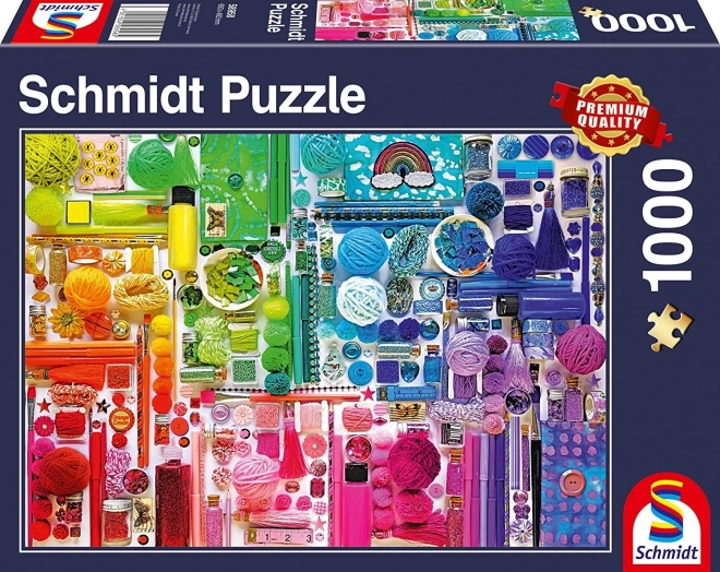 Puzzle Couleurs de l'arc-en-ciel 1000 pièces