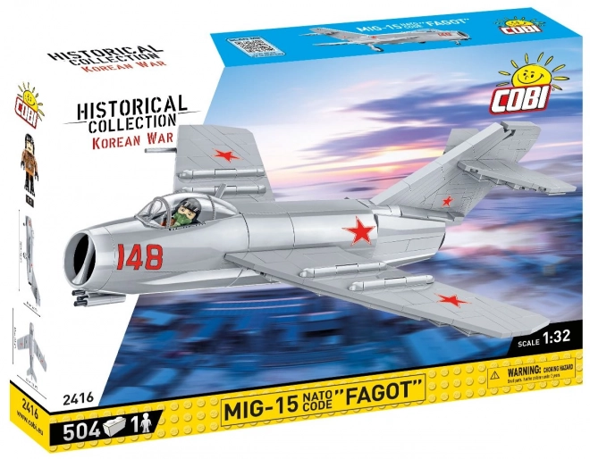 COBI 2416 Guerre de Corée MIG-15 FAGOT, 1:32, 504 k, 1 f