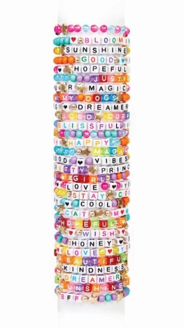 Ensemble de perles alphabétiques. Dis Oui!
