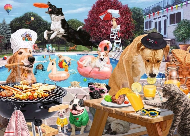 Puzzle Journées d'été de Chien 1000 pièces