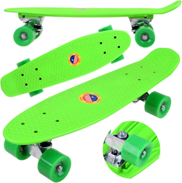 Fiszka skateboard pour enfants jusqu’à 50 kg – Vert