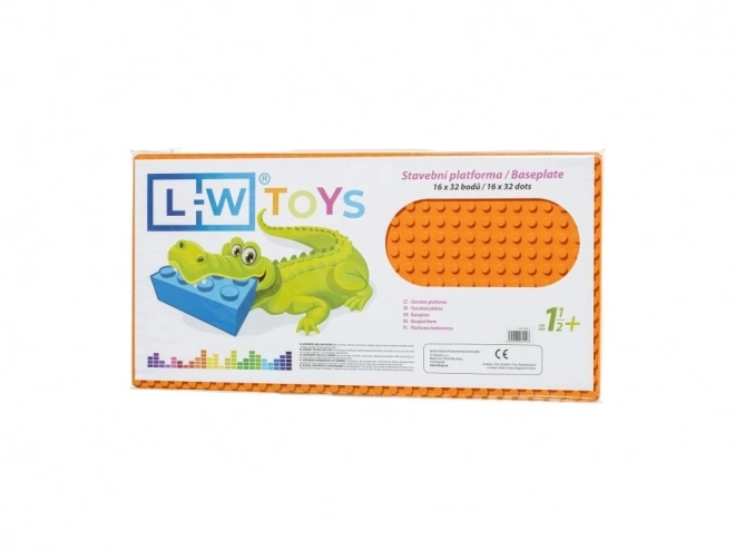Plaque de construction orange JUNIOR 16x32 points
