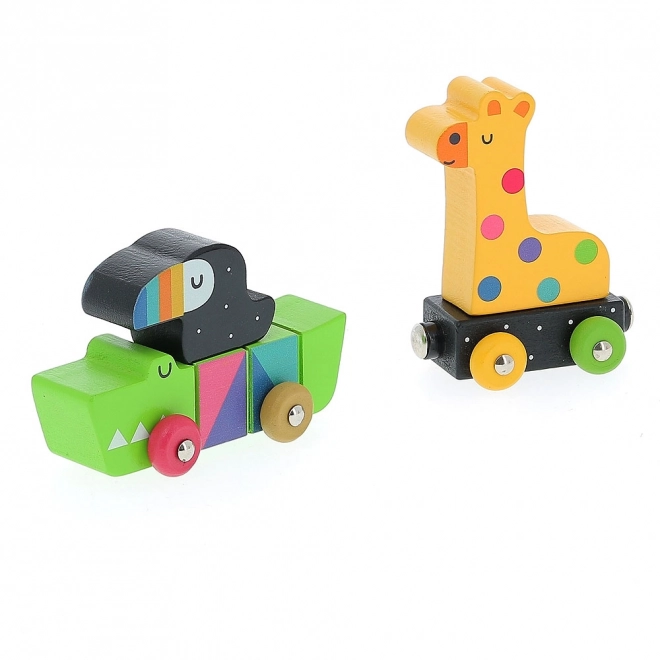 Vilac Train coloré d'animaux Andy Westfac