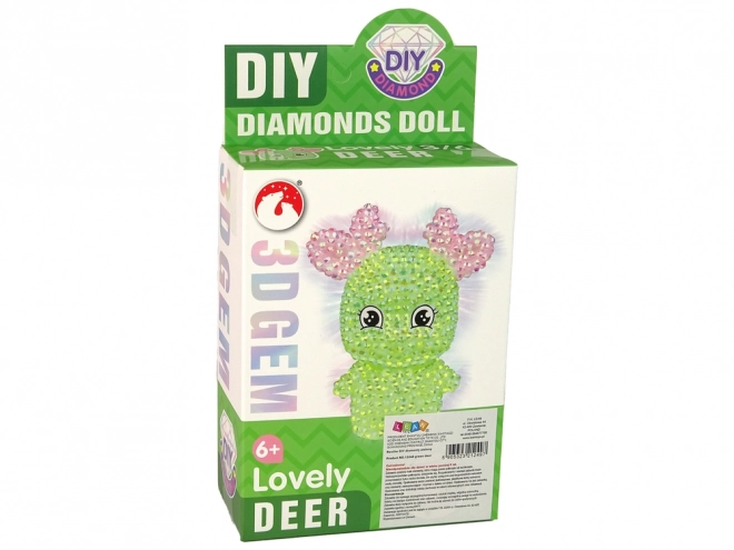 Set de porte-clés 3D en cristaux DIY Diamond Reindeer DIY Crystals