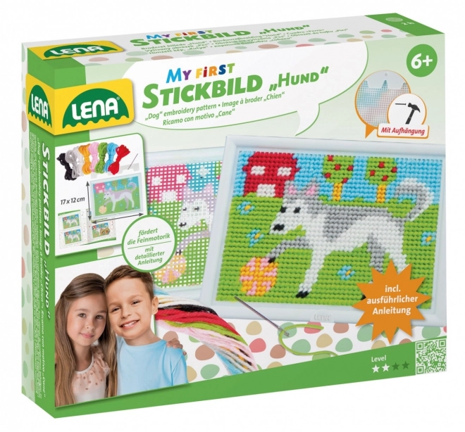 Lena Premier kit de broderie Chien