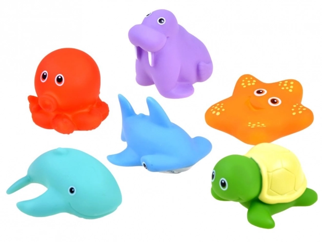 Animaux marins colorés pour le bain - ensemble de 6 pièces