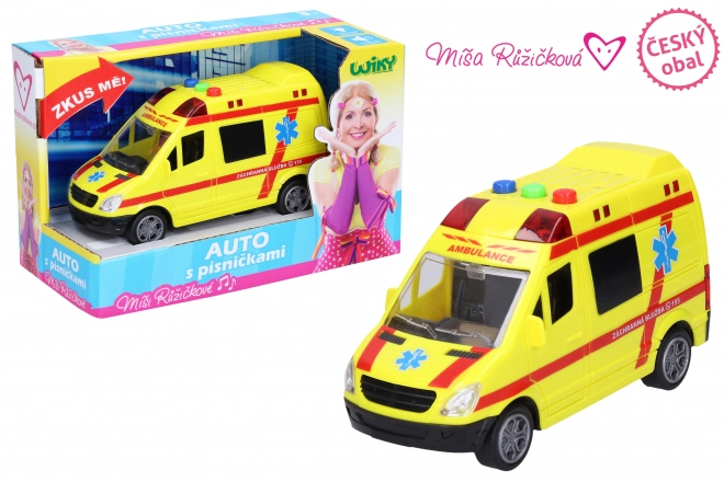Ambulance avec effets 14,5 cm - Míša Růžičková - parle tchèque, emballage tchèque