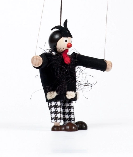 Marionnette en bois diable Bruno