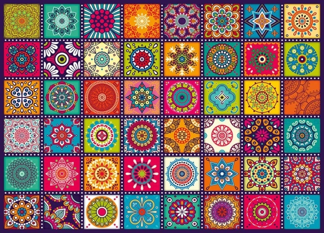 Puzzle carrés à ornements 1000 pièces CHERRY PAZZI