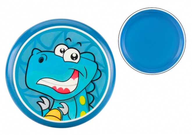 Frisbee pour enfants avec dinosaures 20 cm bleu